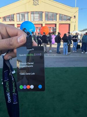 Photo of Teseo Data Lab at the OpenAI partner event