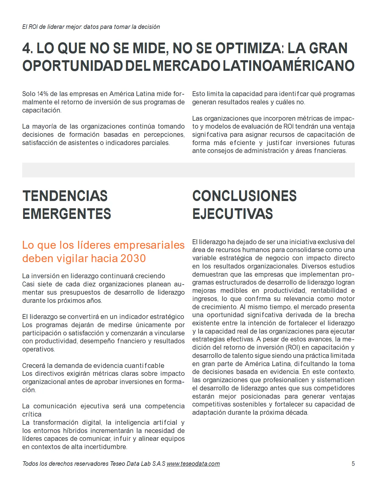 El ROI de Liderar Mejor 2026 — página 5