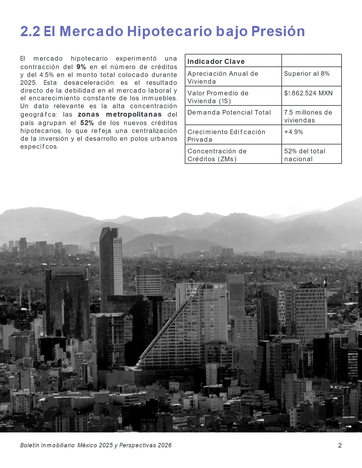 Boletín Inmobiliario: México 2025 y Perspectivas 2026 — página 3