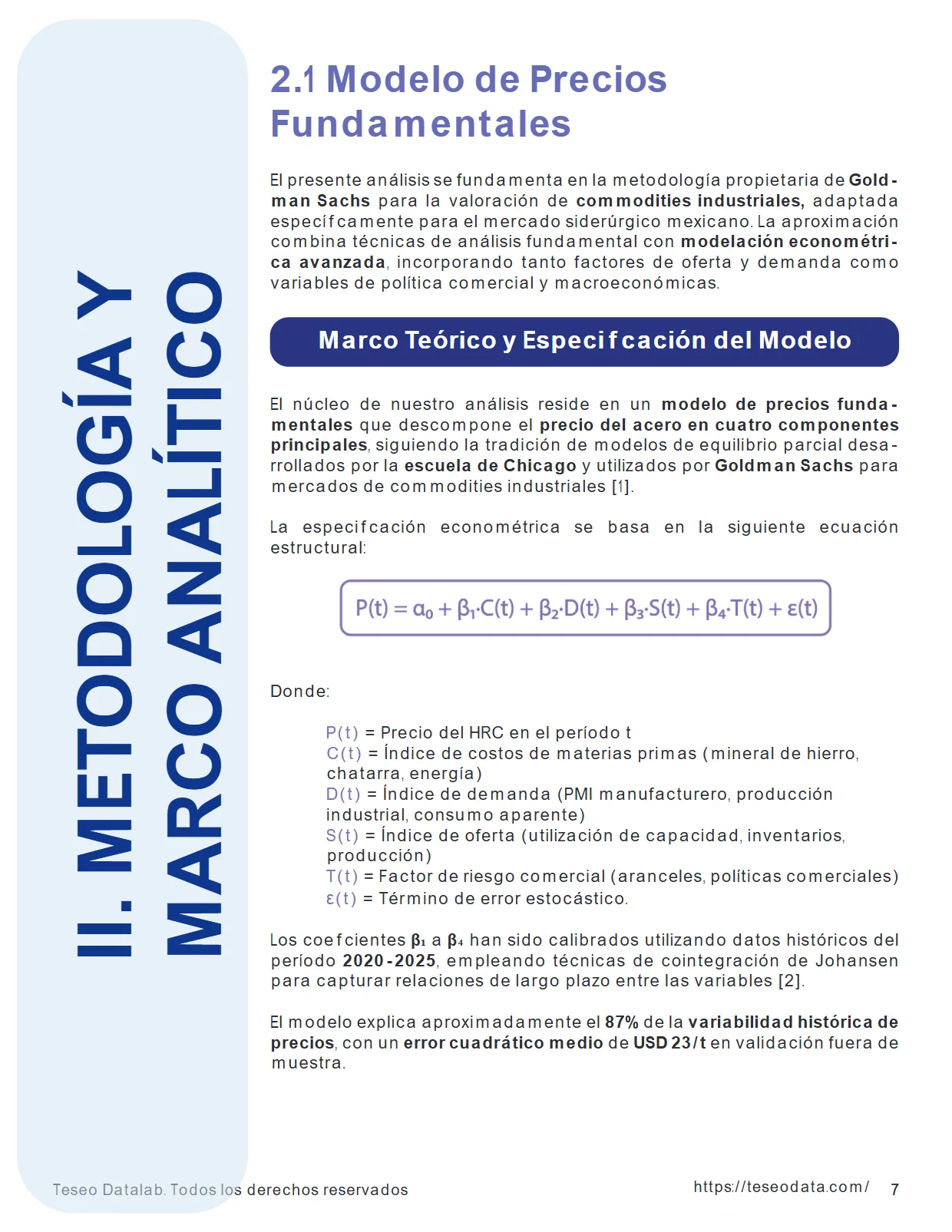 Análisis del Mercado del Acero en México 2025 — Proyecciones de Precios — página 7