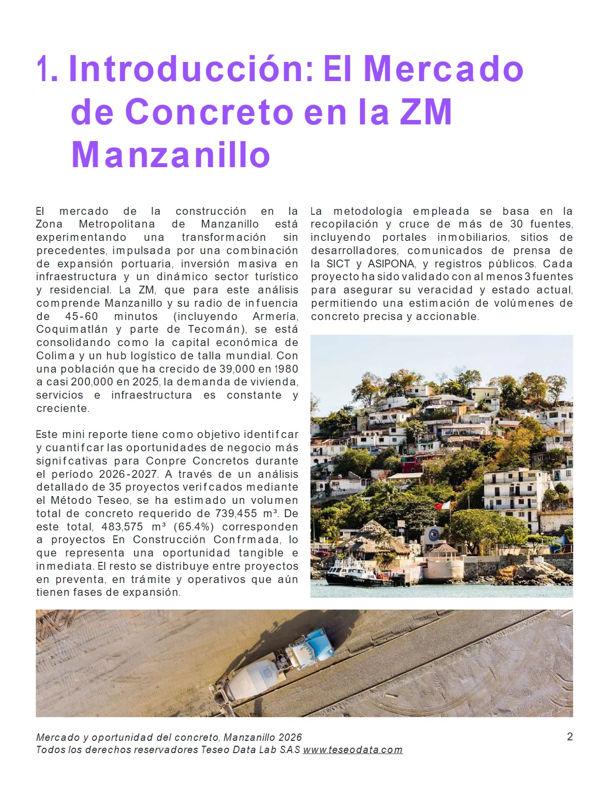 Mercado y Oportunidad del Concreto en la ZM de Manzanillo 2026 (Reporte completo) — página 2