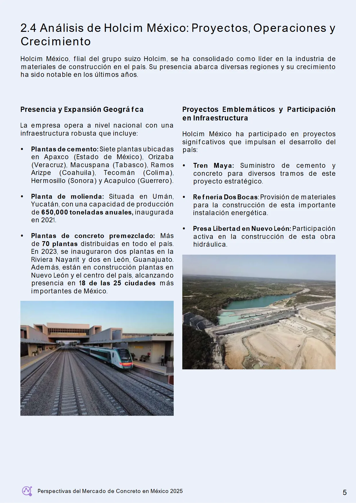 Perspectivas del Mercado de Concreto en México 2025 (AMCI × Holcim) — página 11