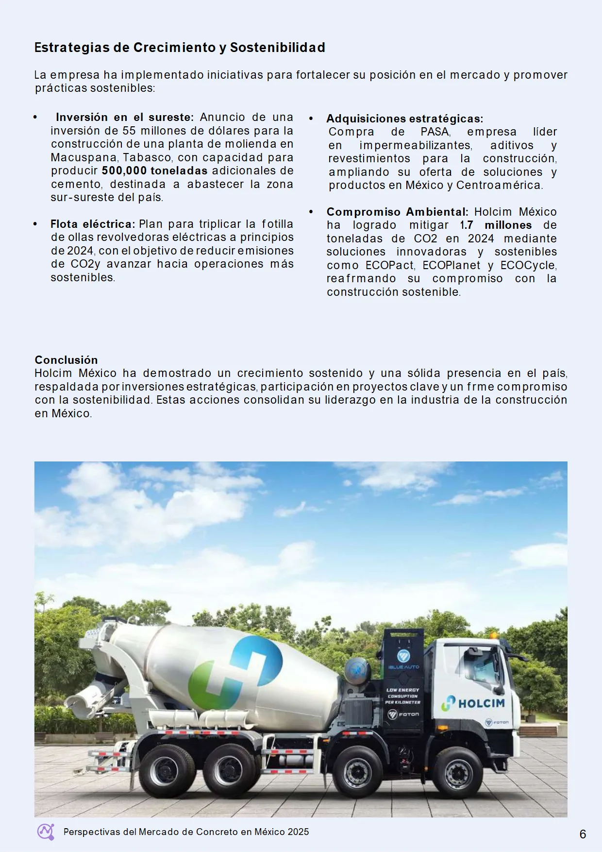 Perspectivas del Mercado de Concreto en México 2025 (AMCI × Holcim) — página 12