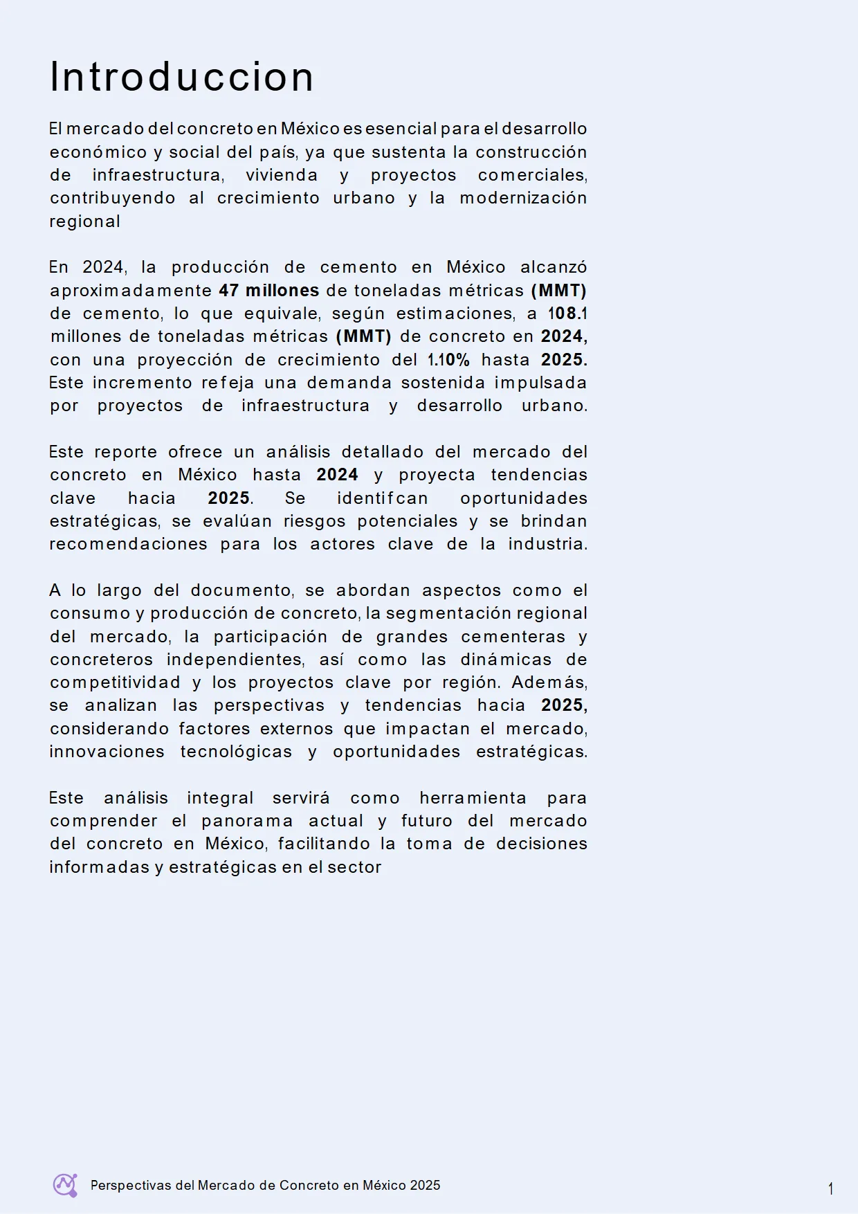 Perspectivas del Mercado de Concreto en México 2025 (AMCI × Holcim) — página 7