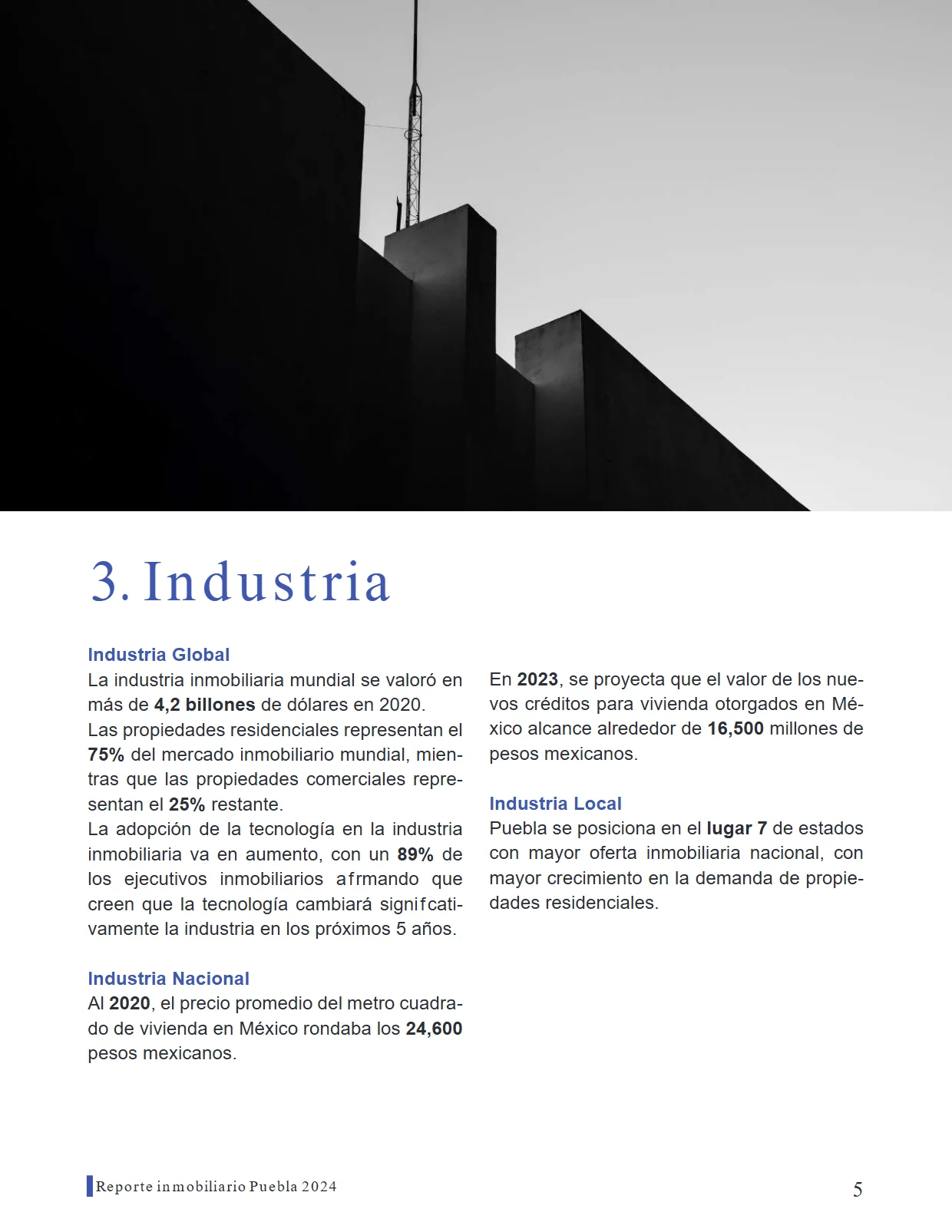 Reporte Inmobiliario de Puebla — Marzo 2024 — página 5