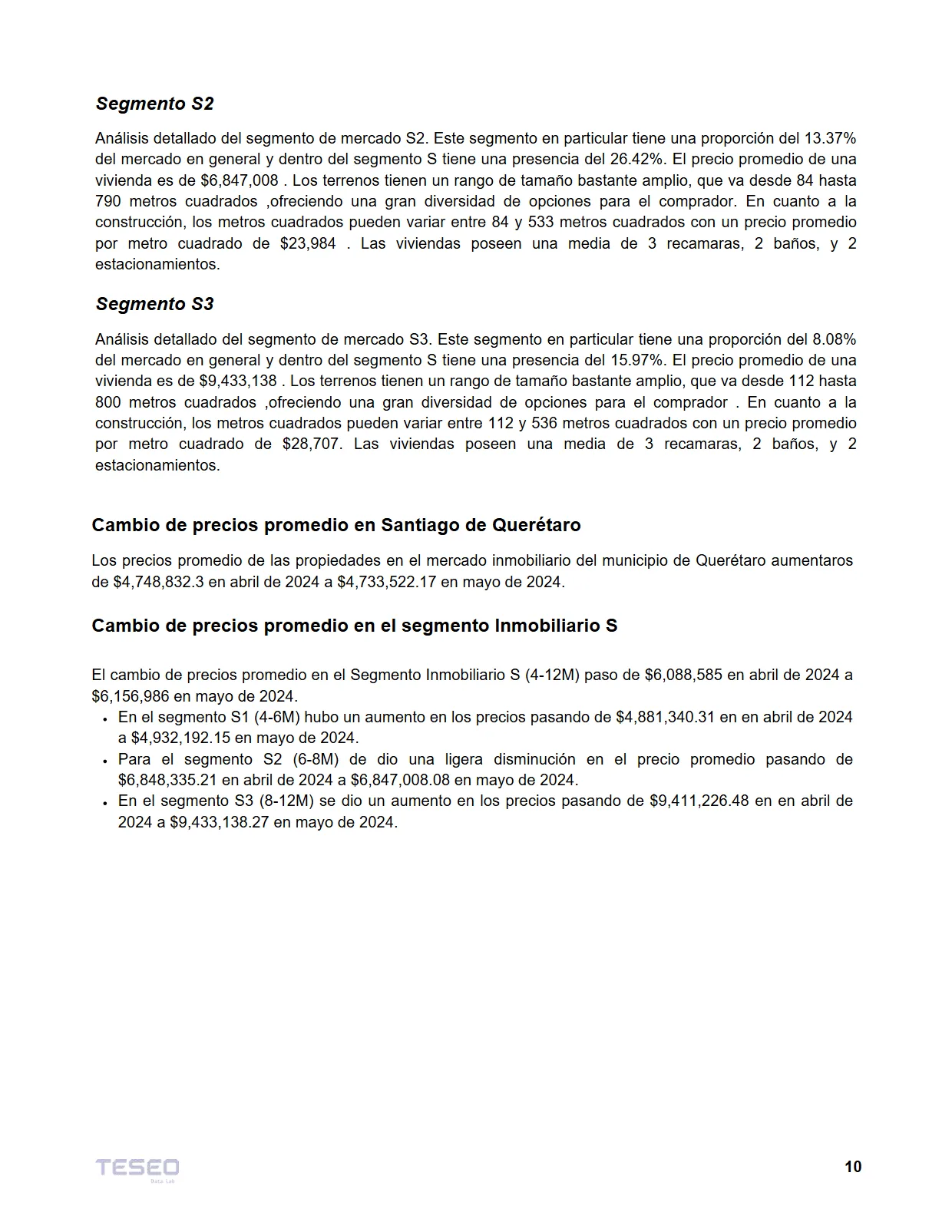 Reporte Inmobiliario de Querétaro — Mayo 2024 — página 10