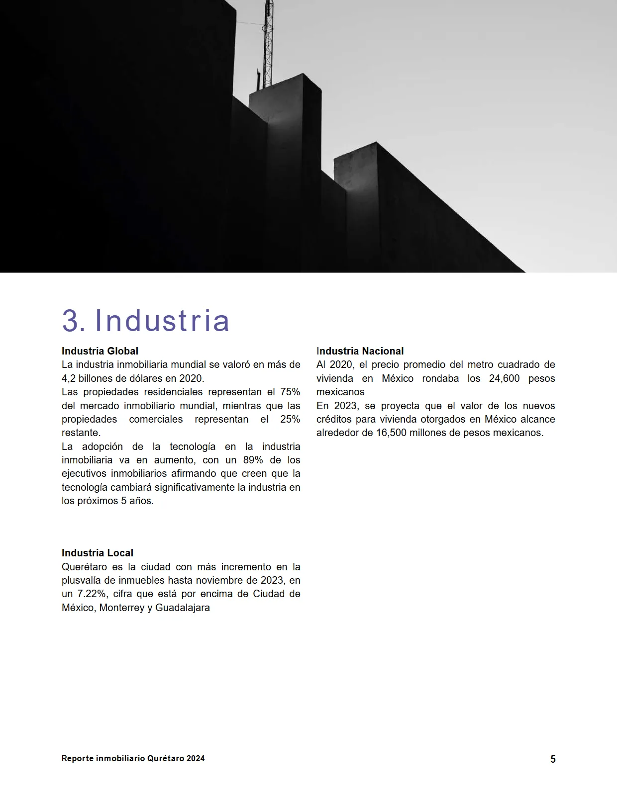 Reporte Inmobiliario de Querétaro — Mayo 2024 — página 5