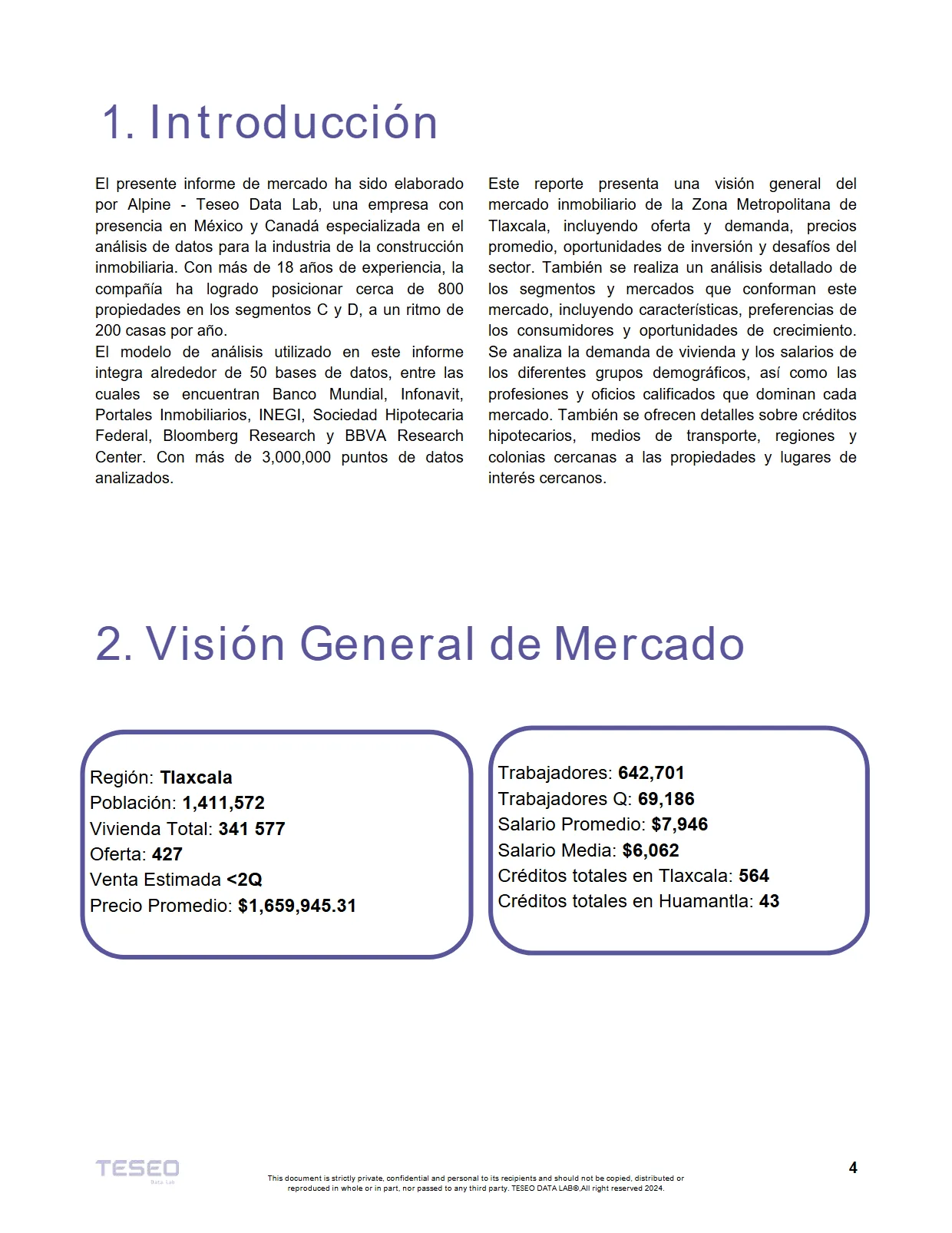 Reporte Inmobiliario de Tlaxcala — Mayo 2024 — página 4