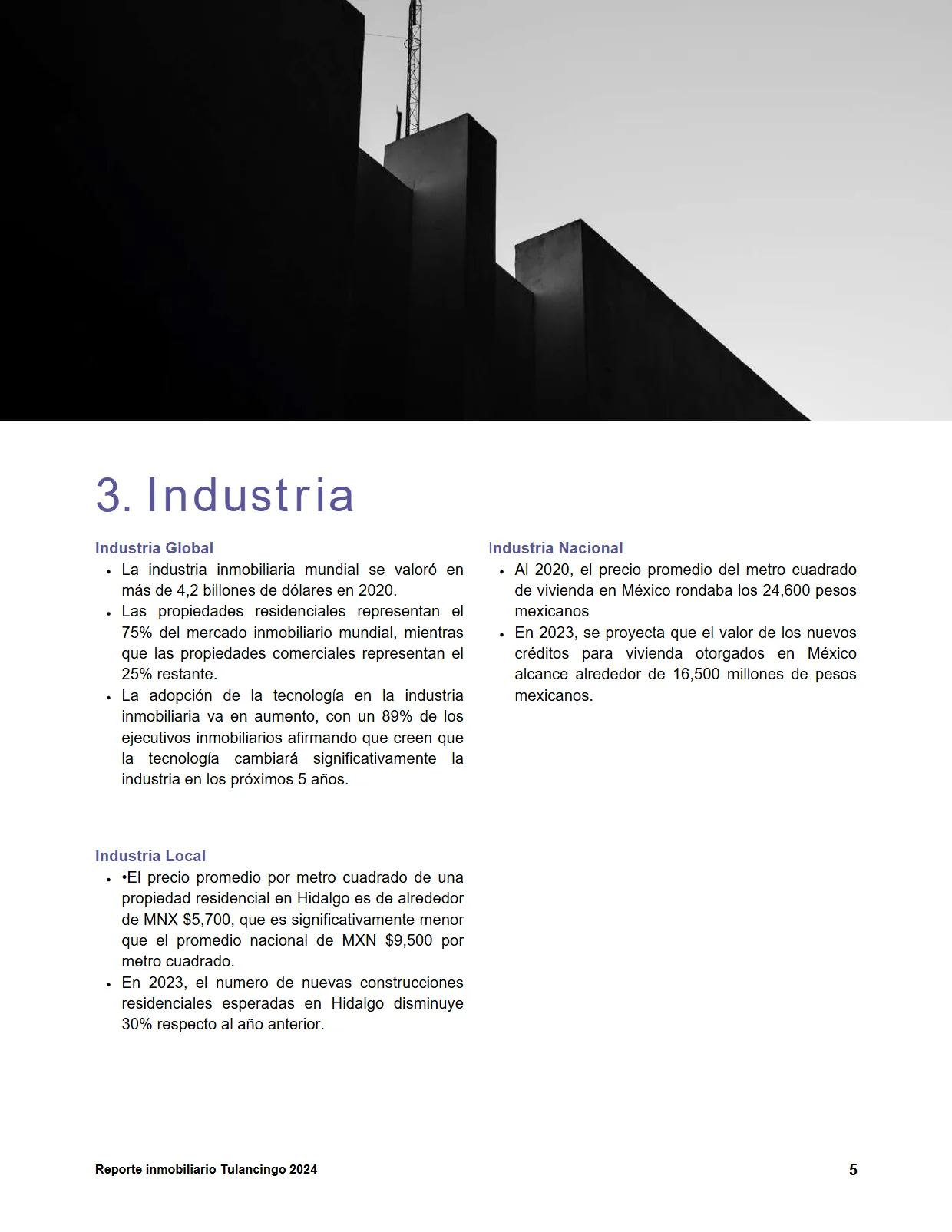 Reporte Inmobiliario de Tulancingo — Mayo 2024 — página 5