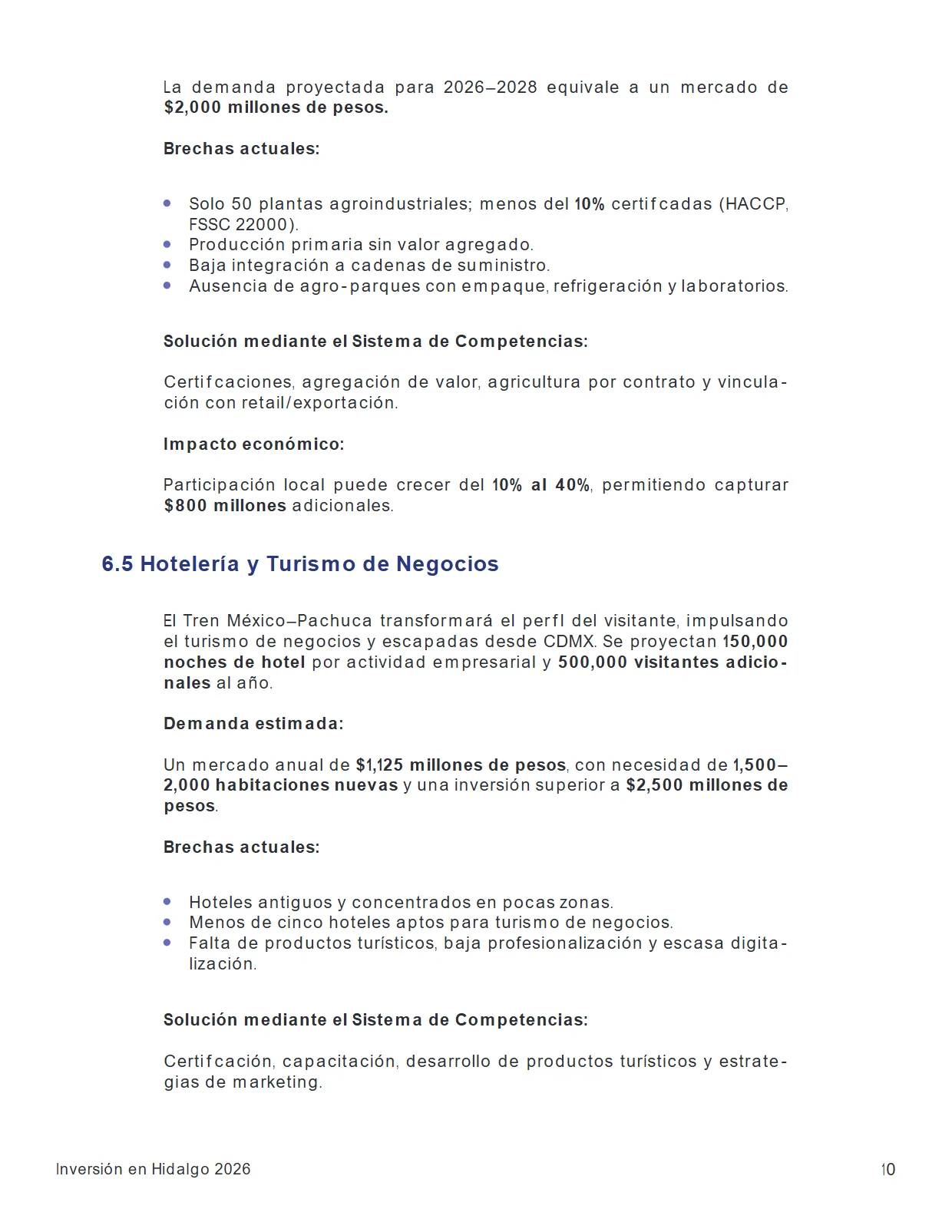 Inversión en Hidalgo 2026 — Oportunidades Estratégicas — página 10