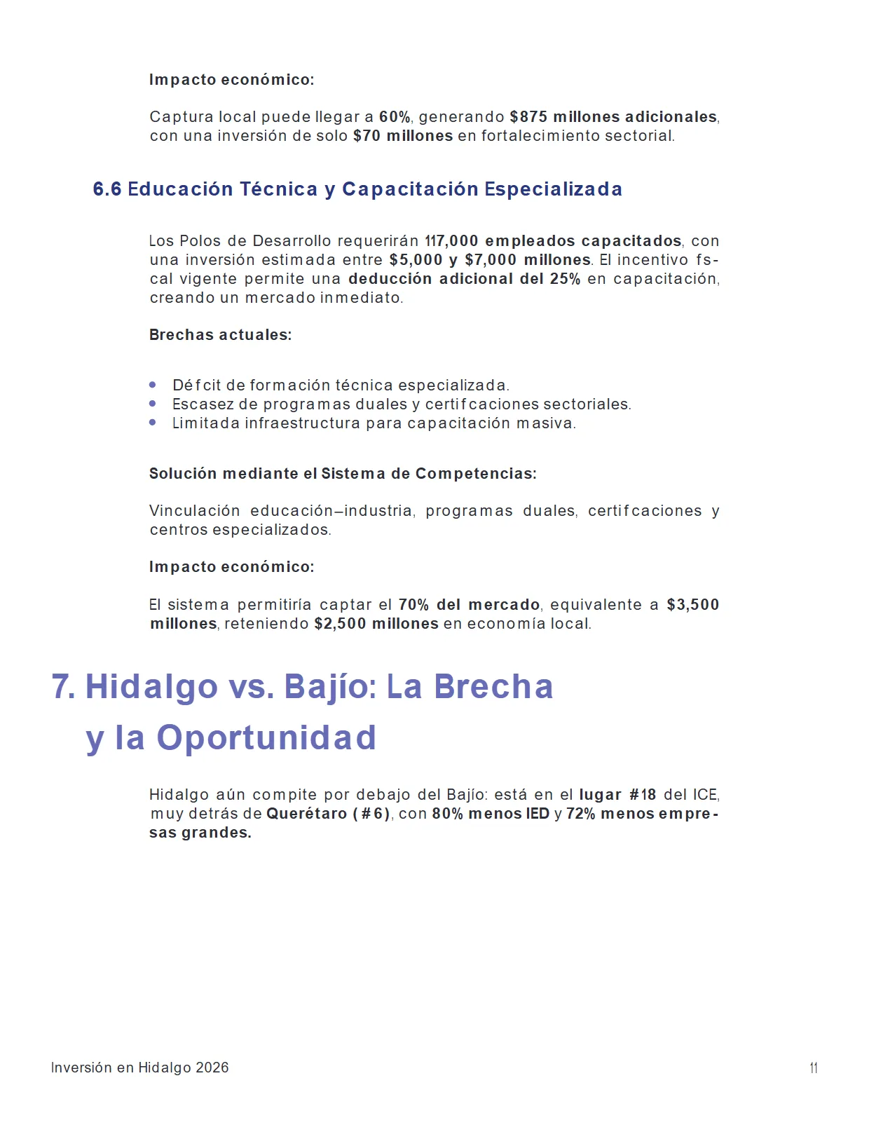Inversión en Hidalgo 2026 — Oportunidades Estratégicas — página 11