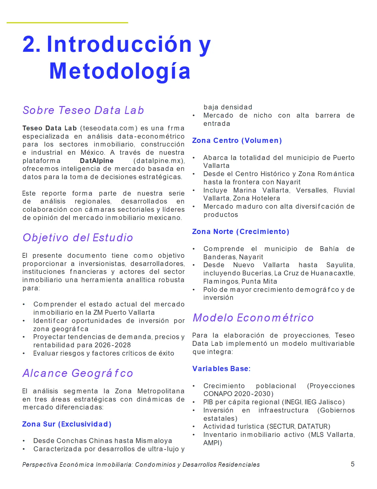 Perspectiva Económica Inmobiliaria: Condominios y Desarrollos Residenciales — página 5